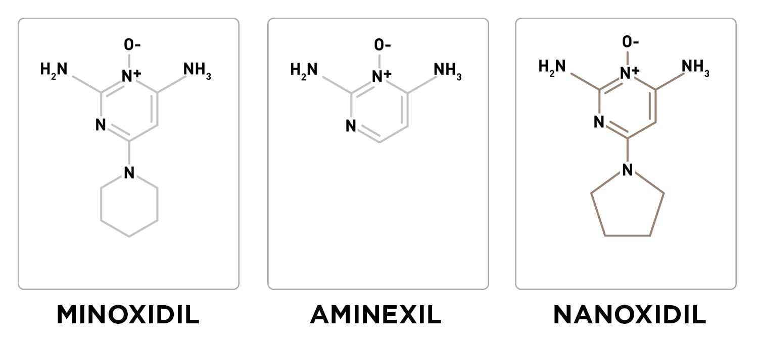 minoxidil aminexil nanoxidil